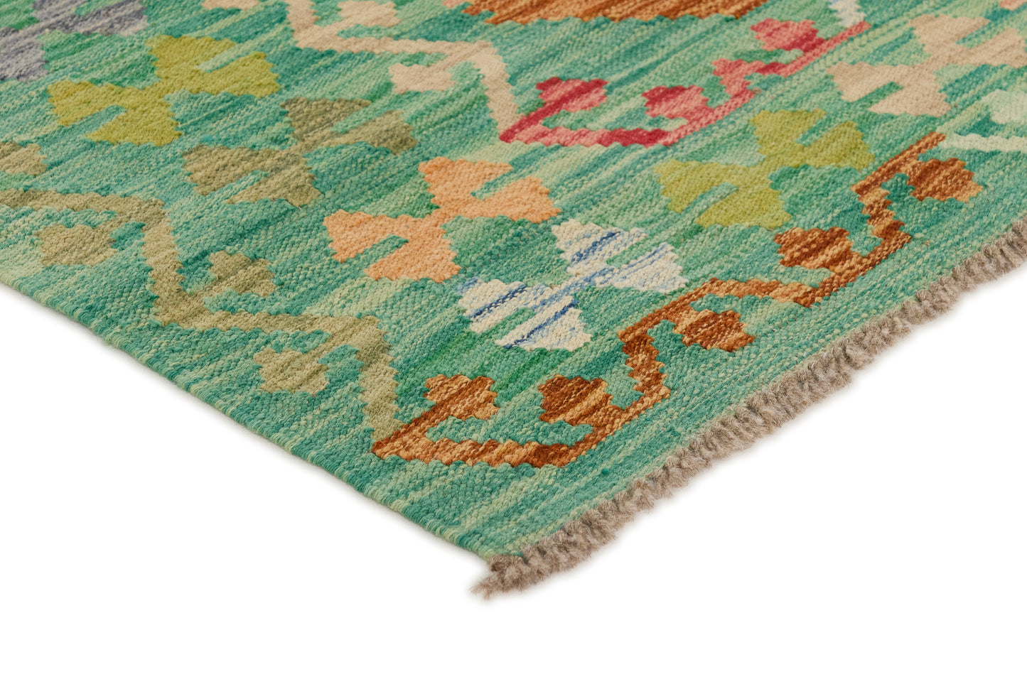 Kelimtæppe - Håndvævet Afghansk gulvtæppe - 200 x 159 cm - novamøbler