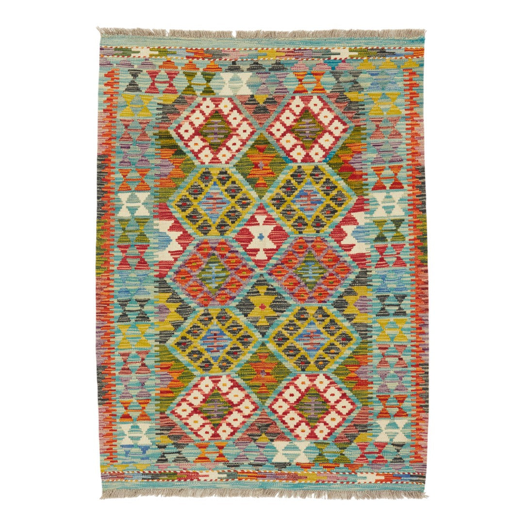 Kelimtæppe - Håndvævet Afghansk gulvtæppe - 150x 108 cm