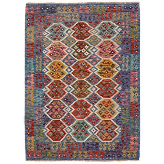 Kelimtæppe - Håndvævet Afghansk gulvtæppe - 155x210 cm - novamøbler