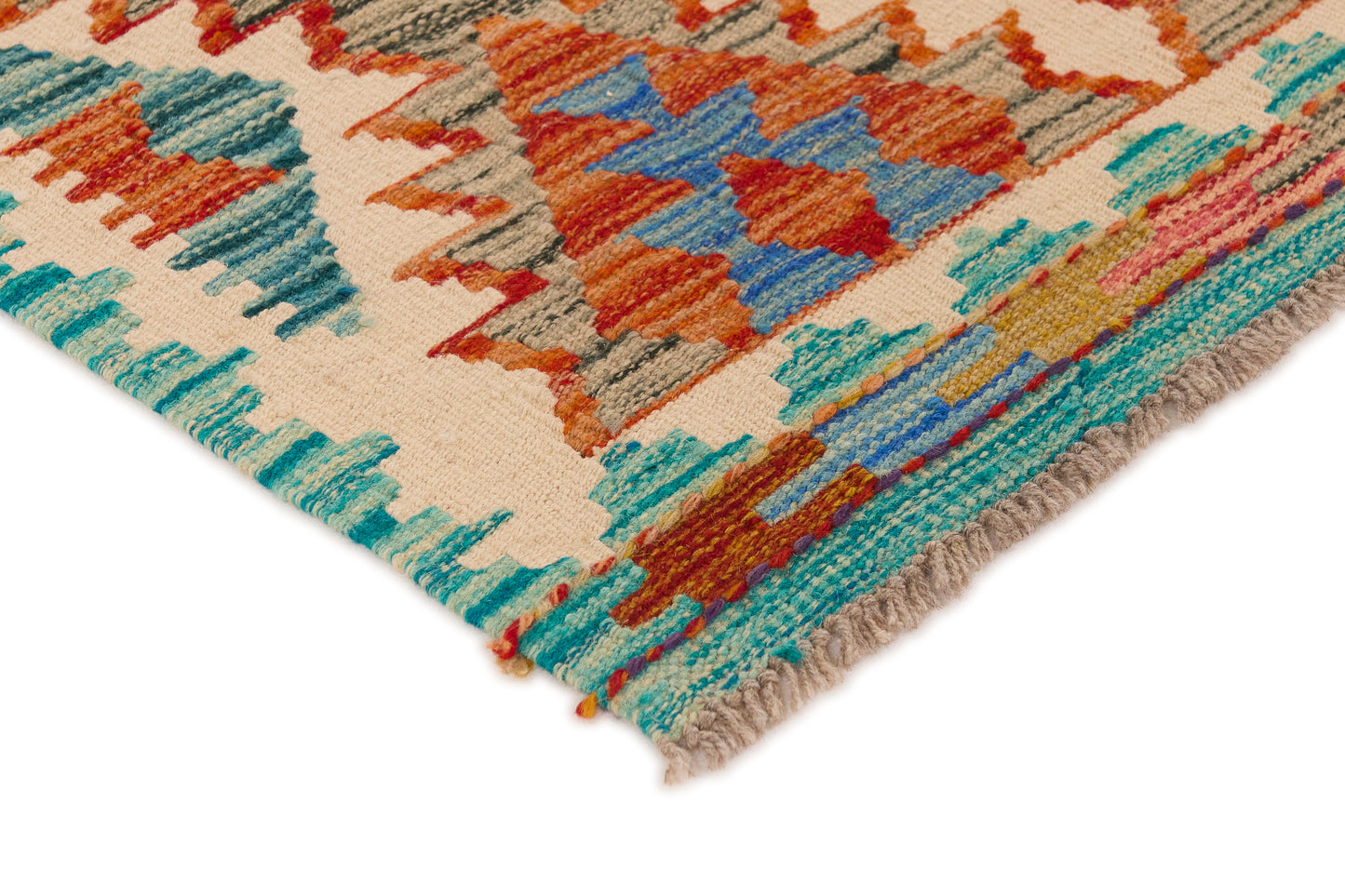 Kelimtæppe - Håndvævet Afghansk gulvtæppe - 240 x 70 cm - novamøbler