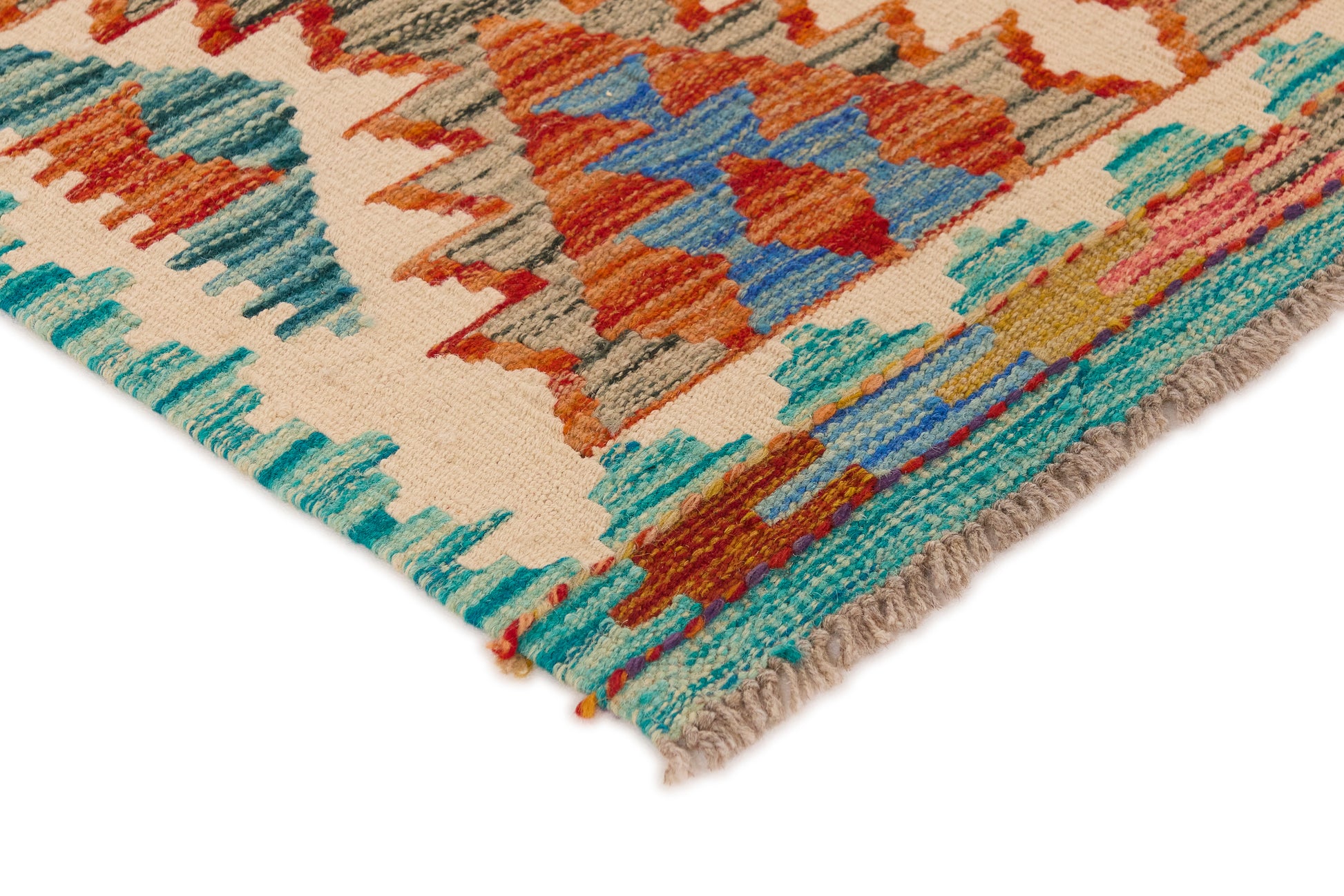 Kelimtæppe - Håndvævet Afghansk gulvtæppe - 240 x 70 cm - novamøbler