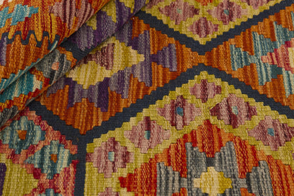 Kelimtæppe - Håndvævet Afghansk gulvtæppe - 124x177 cm - novamøbler
