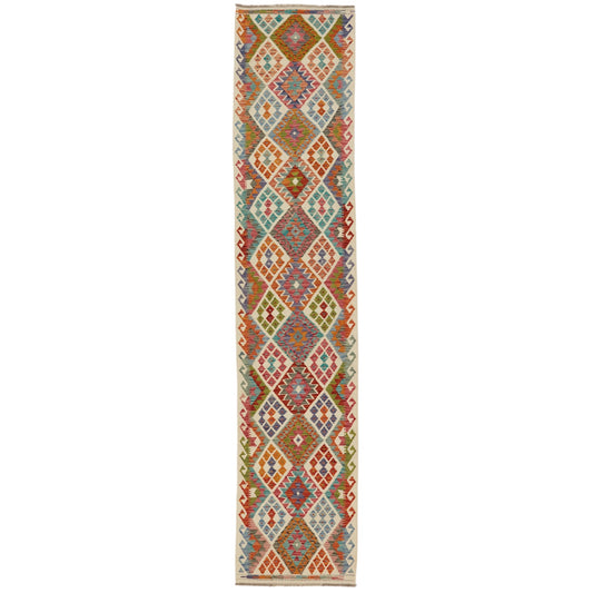 Kelimløber - Håndvævet Afghansk - 81x402 cm - novamøbler
