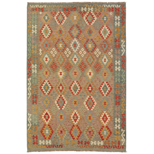 Kelimtæppe - Håndvævet Afghansk gulvtæppe - 211x310 cm - novamøbler