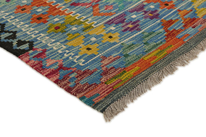 Kelimtæppe - Håndvævet Afghansk gulvtæppe - 196 X 153 cm - novamøbler