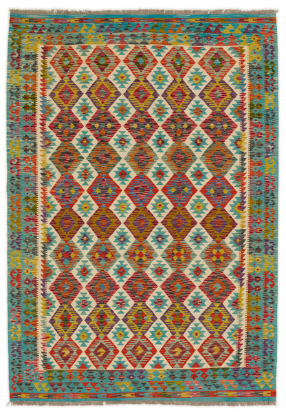 Kelimtæppe - Håndvævet Afghansk gulvtæppe - 255 X 178 cm - novamøbler