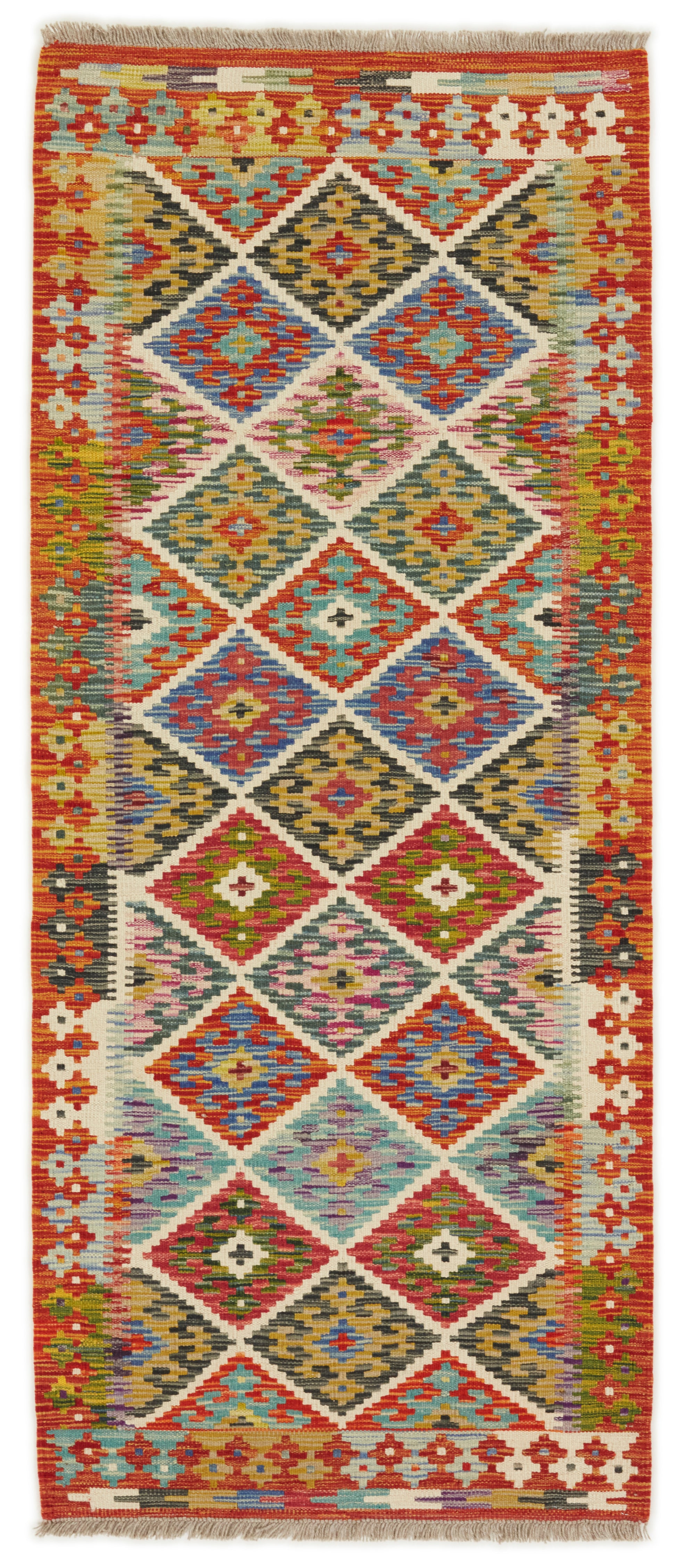 Kelimløber - Håndvævet Afghansk - 80 x 191 cm - novamøbler