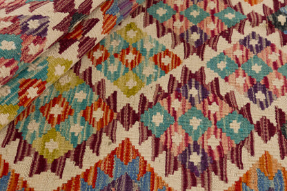 Kelimtæppe - Håndvævet Afghansk gulvtæppe - 195 x 82 cm - novamøbler