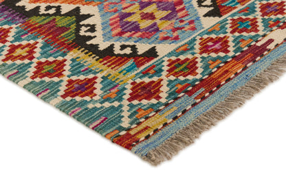 Kelimtæppe - Håndvævet Afghansk gulvtæppe - 248 x 83 cm - novamøbler