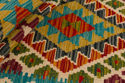 Kelimtæppe - Håndvævet Afghansk gulvtæppe - 147 x 53 cm - novamøbler