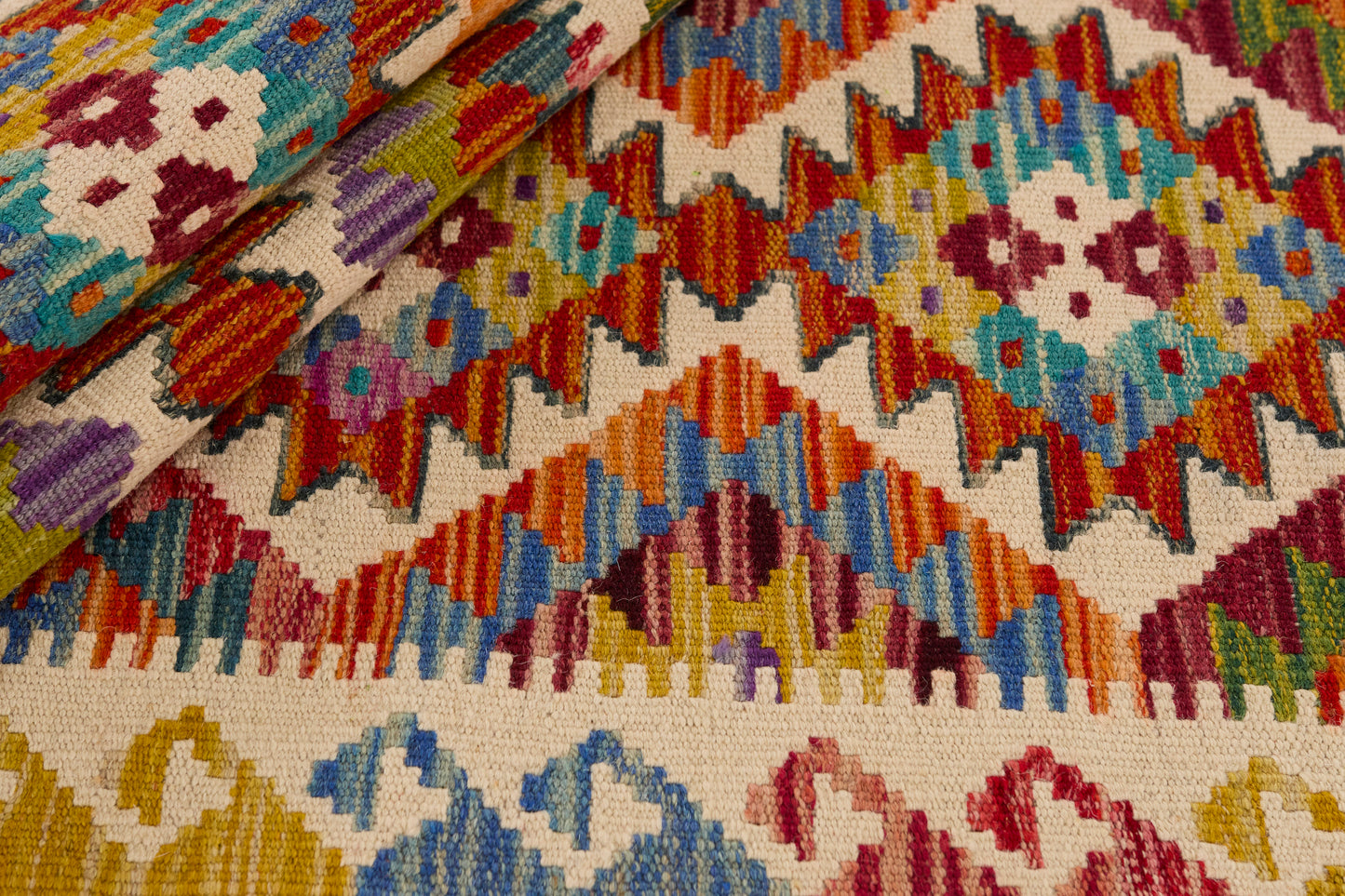 Kelimtæppe - Håndvævet Afghansk gulvtæppe - 147 x 54 cm