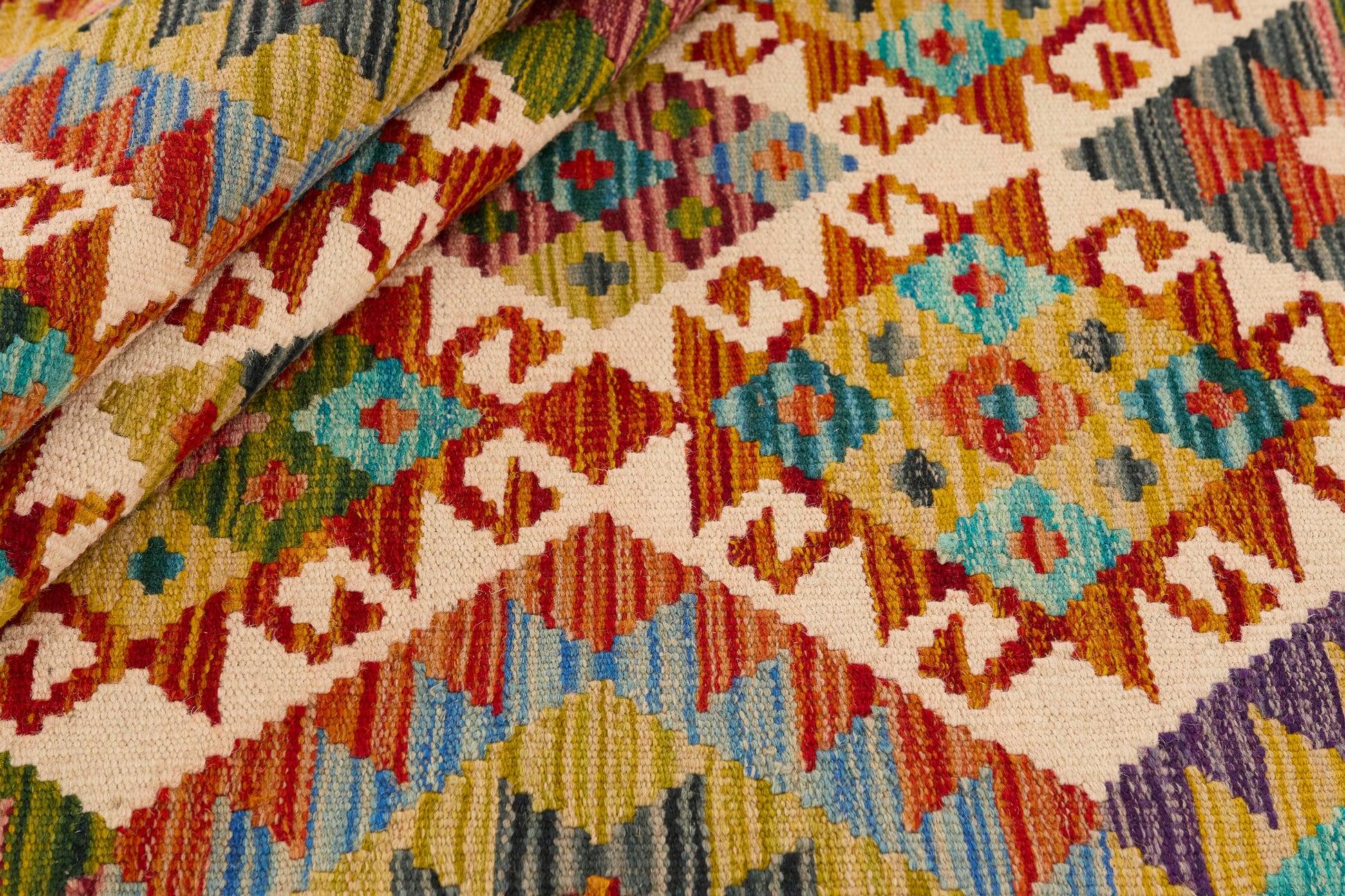 Kelimtæppe - Håndvævet Afghansk gulvtæppe - 152 x 99 cm - novamøbler