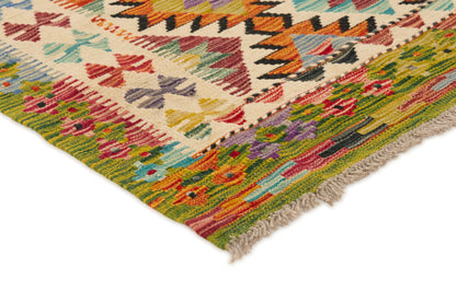 Kelimtæppe - Håndvævet Afghansk gulvtæppe - 190 x 128 cm - novamøbler