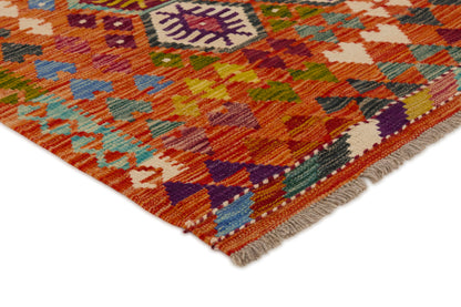 Kelimtæppe - Håndvævet Afghansk gulvtæppe - 201 x 153 cm - novamøbler
