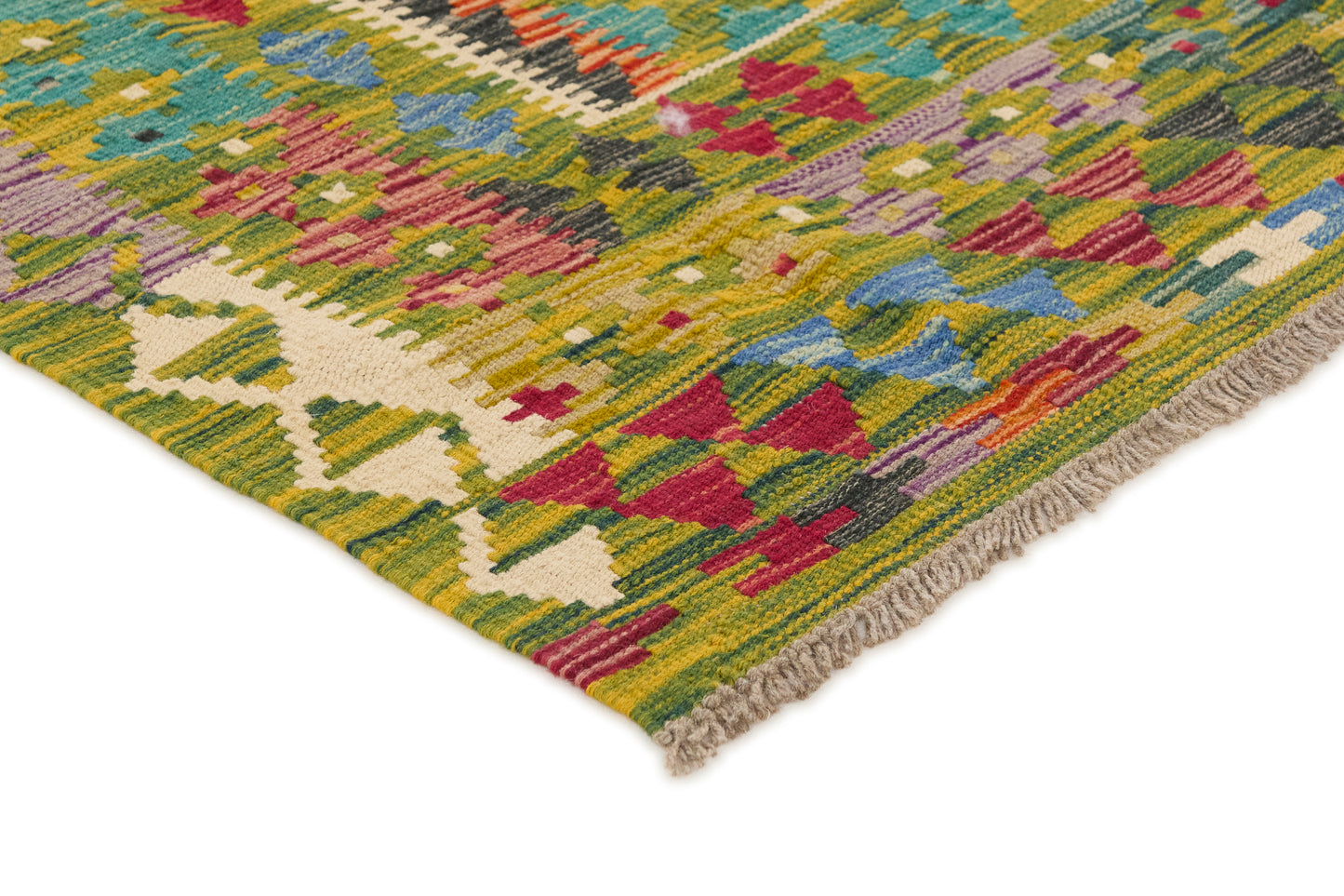 Kelimtæppe - Håndvævet Afghansk gulvtæppe - 202 x 133 cm