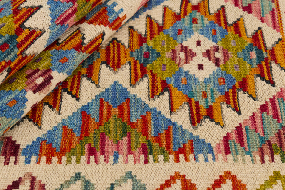 Kelimtæppe - Håndvævet Afghansk gulvtæppe - 142 x 50 cm