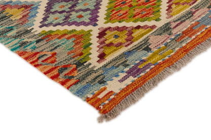 Kelimtæppe - Håndvævet Afghansk gulvtæppe - 192 x 62 cm