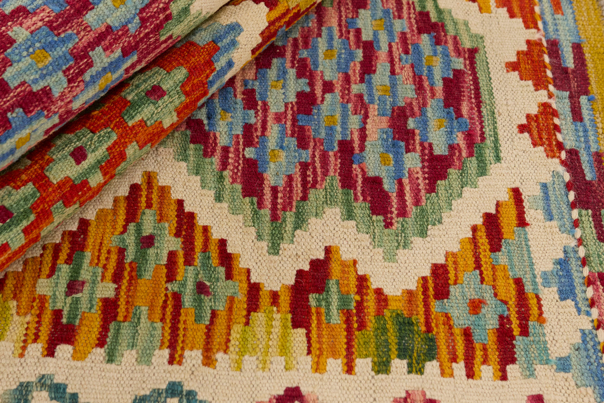 Kelimtæppe - Håndvævet Afghansk gulvtæppe - 144 x 61 cm