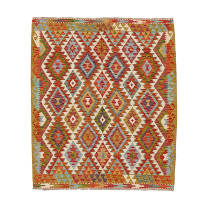 Kelimtæppe - Håndvævet Afghansk gulvtæppe - 184 x 158 cm