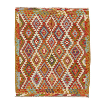 Kelimtæppe - Håndvævet Afghansk gulvtæppe - 184 x 158 cm