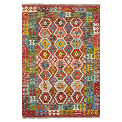 Kelimtæppe - Håndvævet Afghansk gulvtæppe - 185 x 130 cm