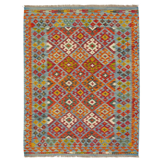 Kelimtæppe - Håndvævet Afghansk gulvtæppe - 197 x 150 cm