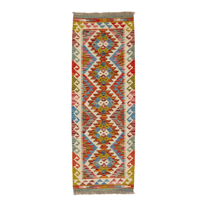 Kelimtæppe - Håndvævet Afghansk gulvtæppe - 142 x 50 cm