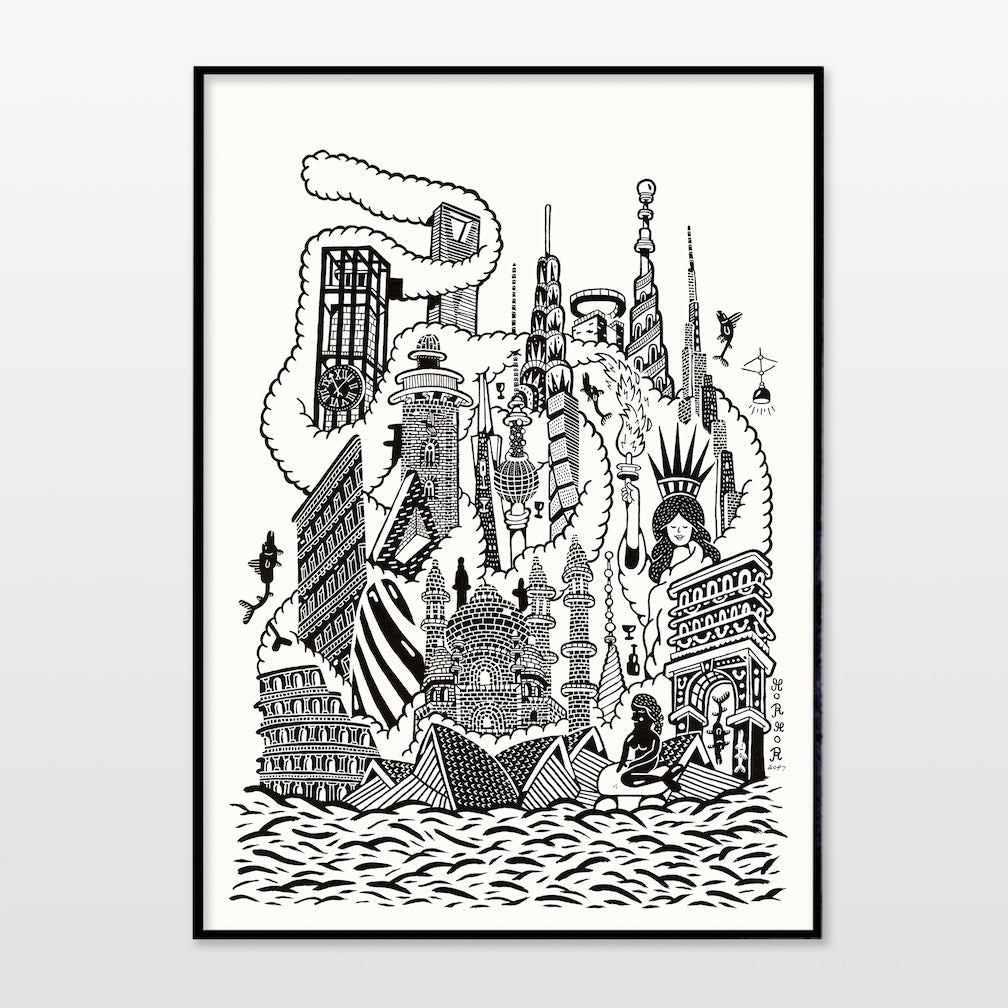 Print af Mormor - World - novamøbler