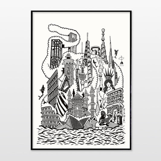 Print af Mormor - World - novamøbler