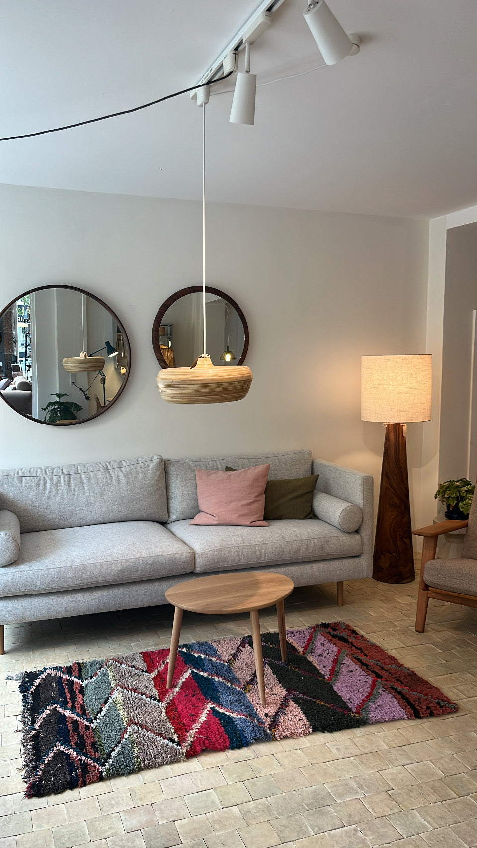 Marokkansk tæppe - Boucheroite - 160 x87 cm - novamøbler