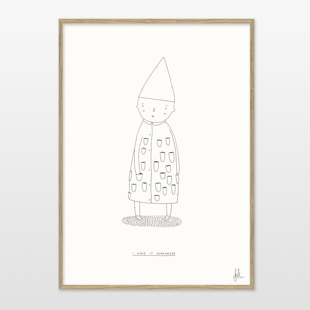Print af My Buemann - I have it somewhere - A3 - novamøbler