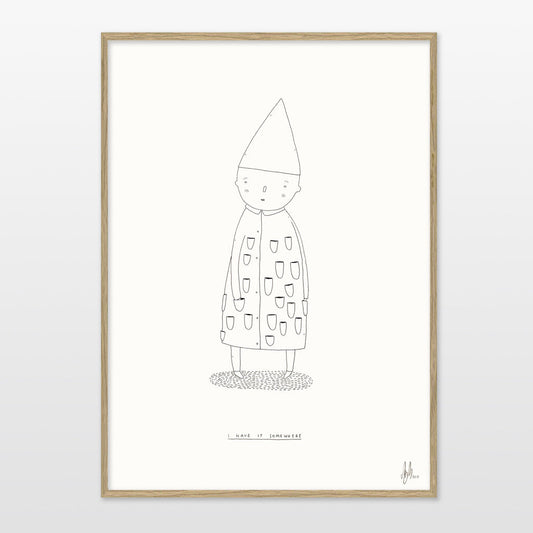 Print af My Buemann - I have it somewhere - A3 - novamøbler