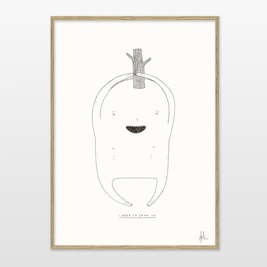 Print af My Buemann - I need to grow up - A3 - novamøbler