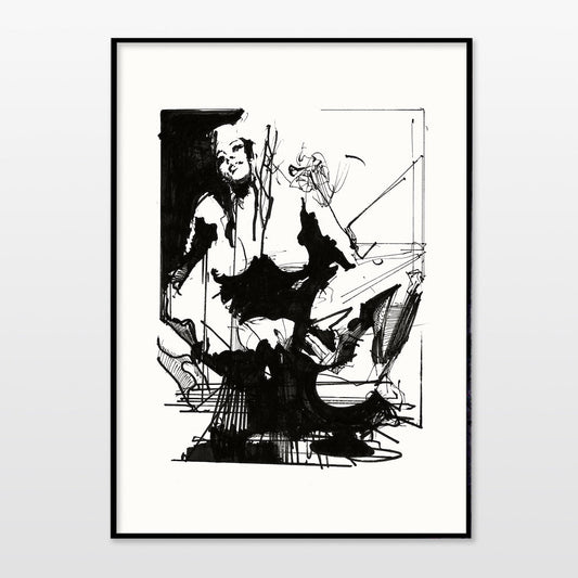 Print af Ola Juliussen - Woman - A3 - novamøbler