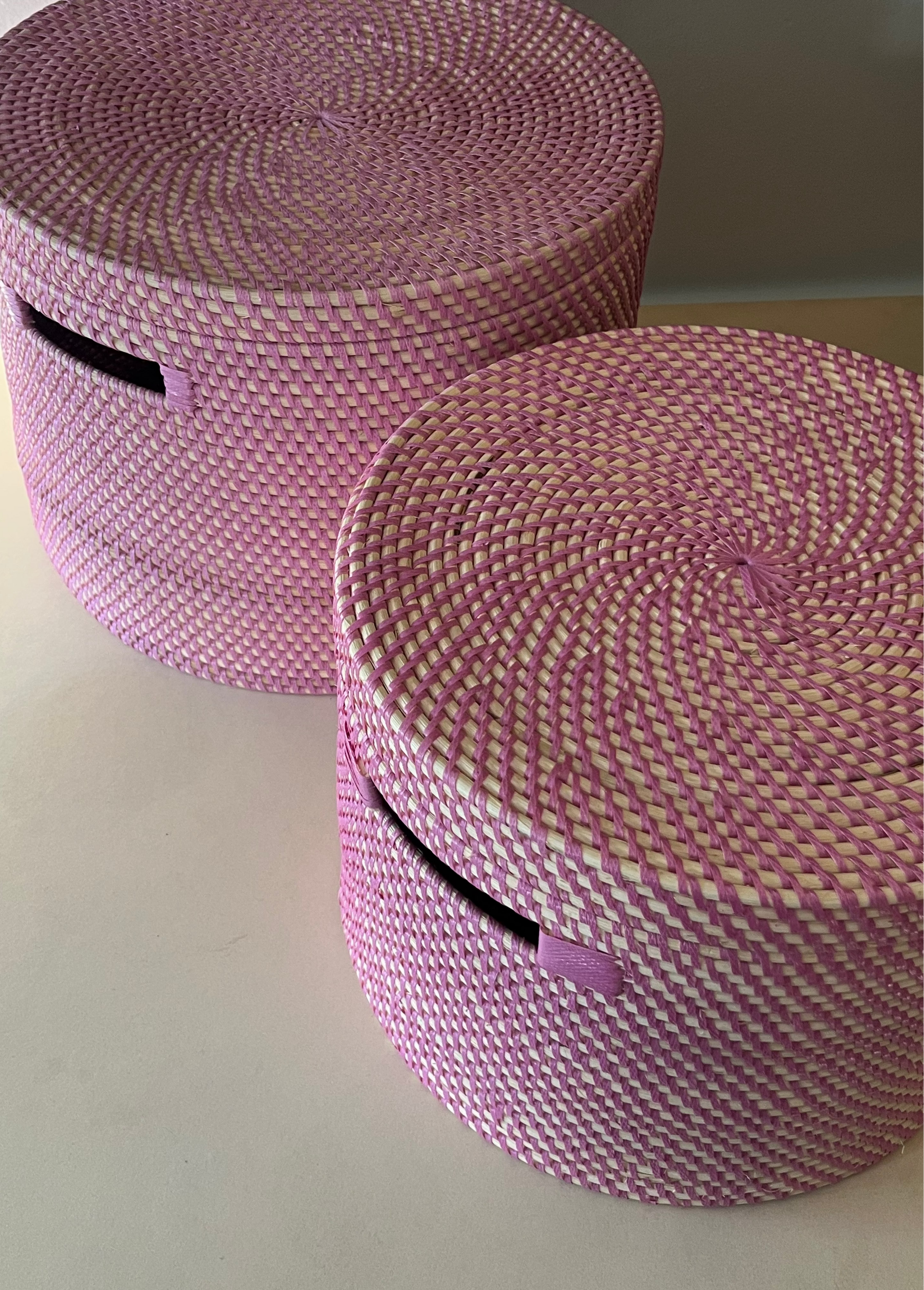 Bambuskurv - B002 - Lyserød - novamøbler