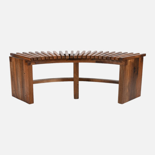 Bænk - Halvrund - Valnøddetræ - By Sol - novamøbler