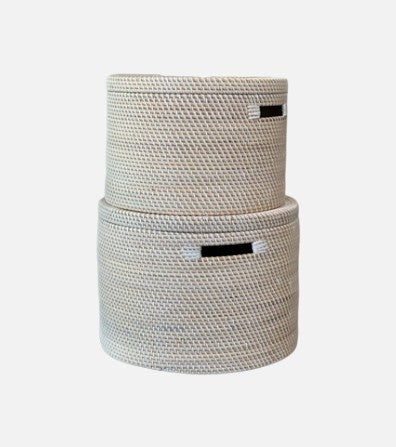 Bambuskurv - B002 - Hvid - novamøbler