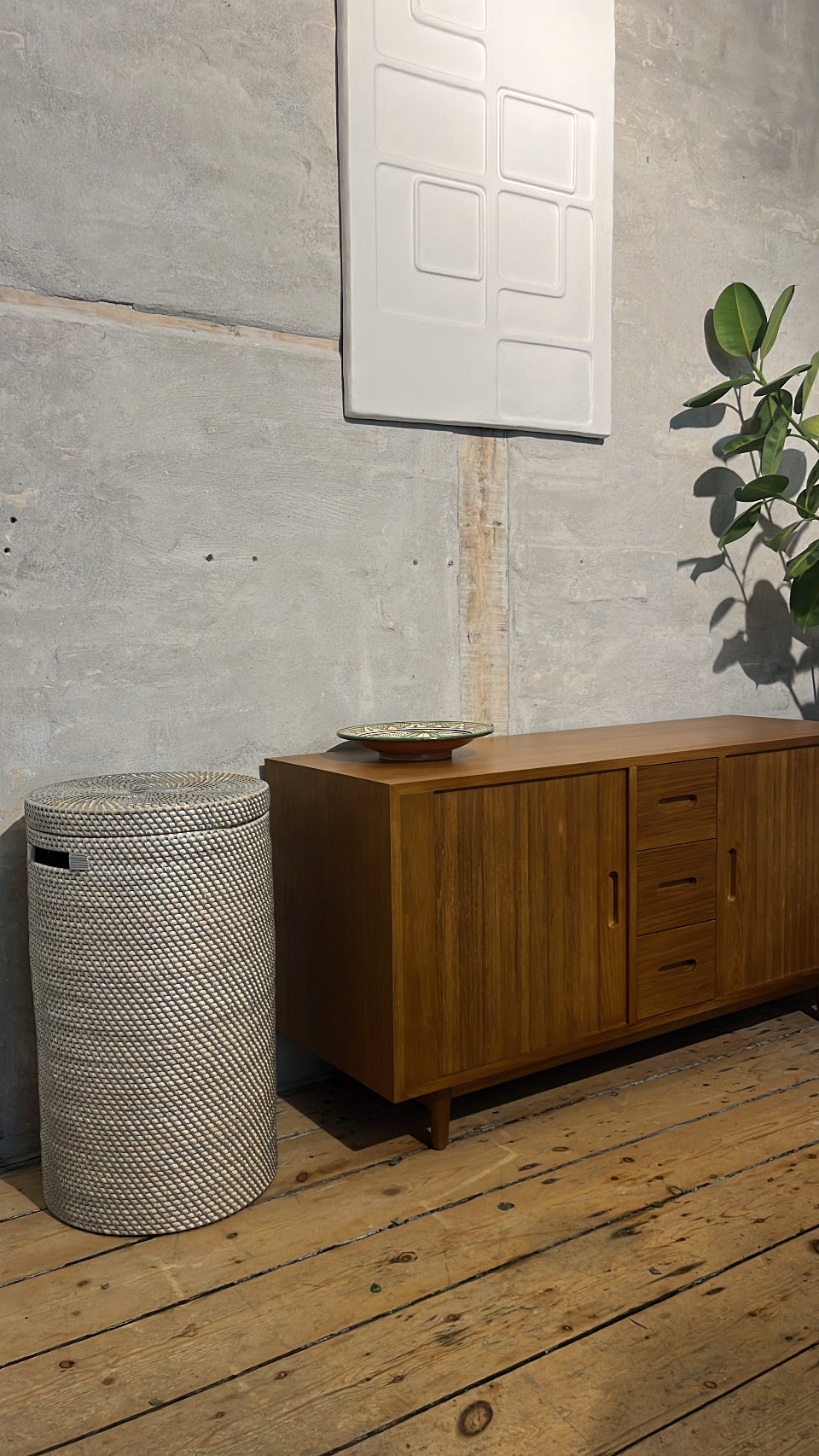 Bambuskurv - B001 - Grå - novamøbler