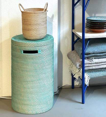 Bambuskurv - B001 - Turkis - novamøbler