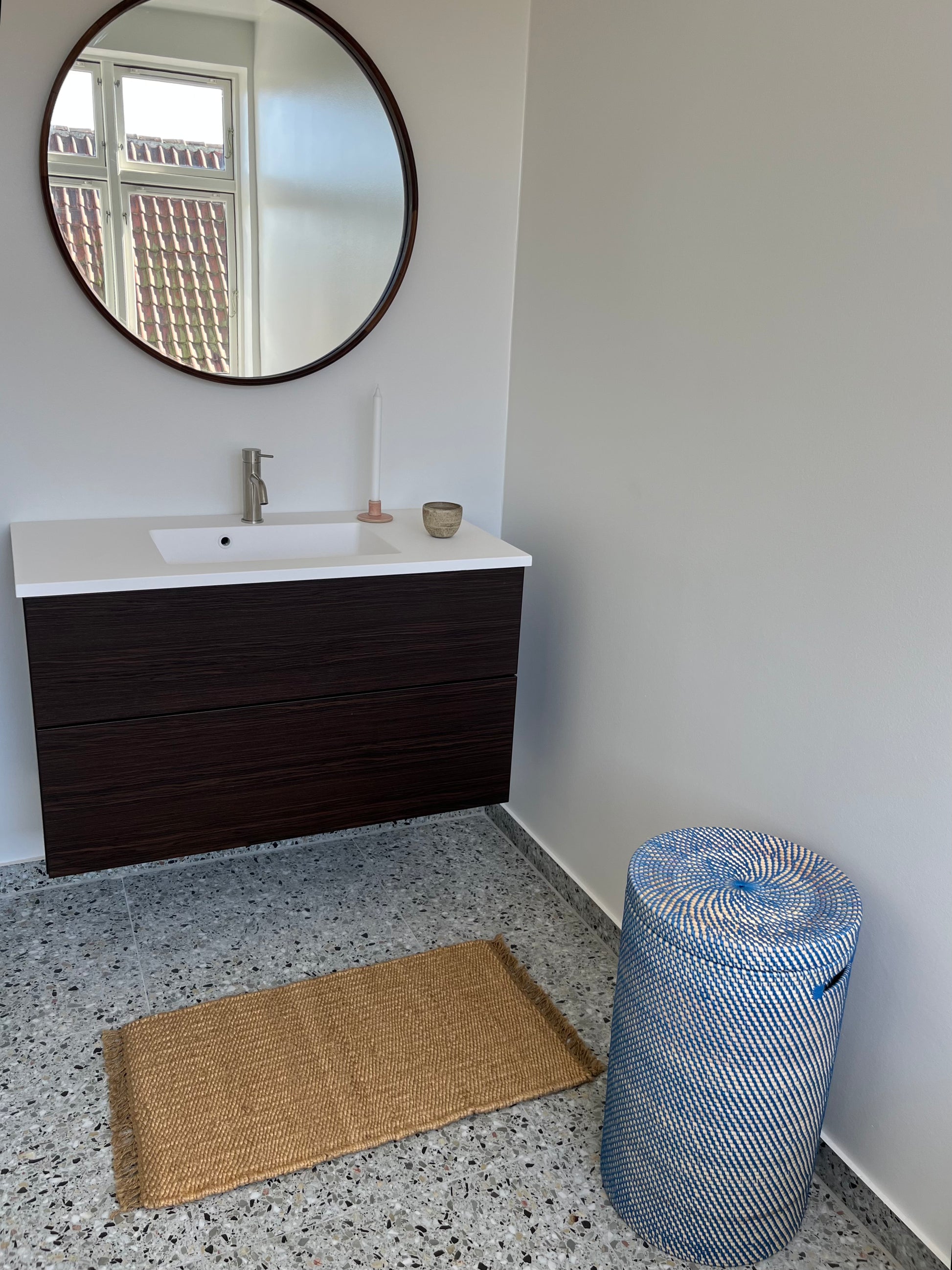 Bambuskurv - B001 - blå - novamøbler