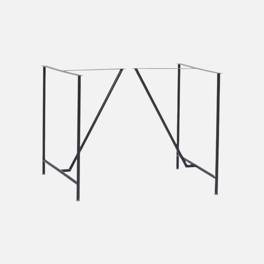 Bordben - Stel M022 - Sort pulverlakeret stål - til linoleumsborde og andre bordplader - novamøbler