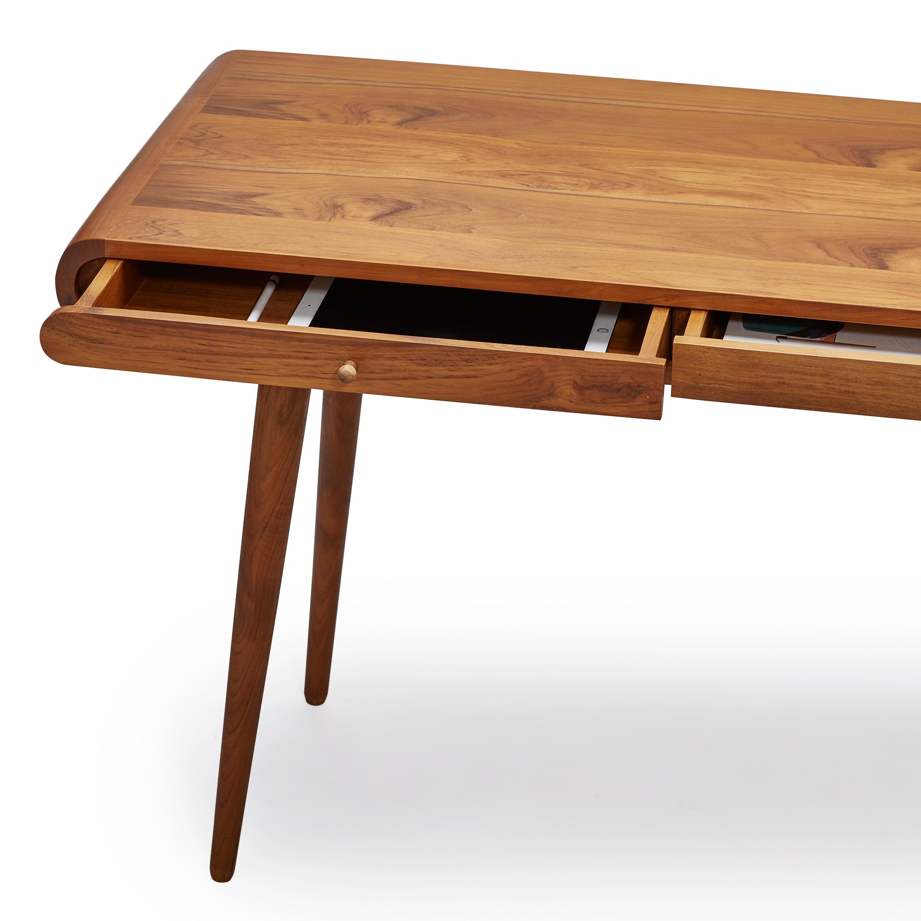 Skrivebord - C002 - Teak - By Sol - novamøbler