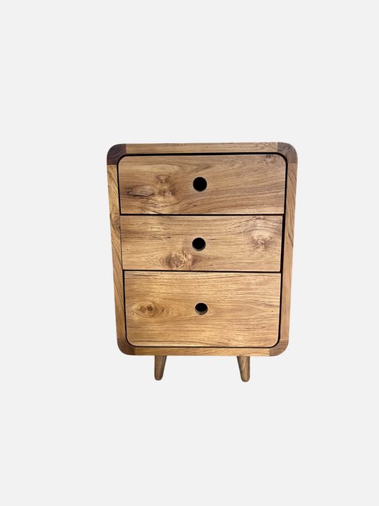 Kommode - C019 - Teak - By Sol (Afrundede håndtag)