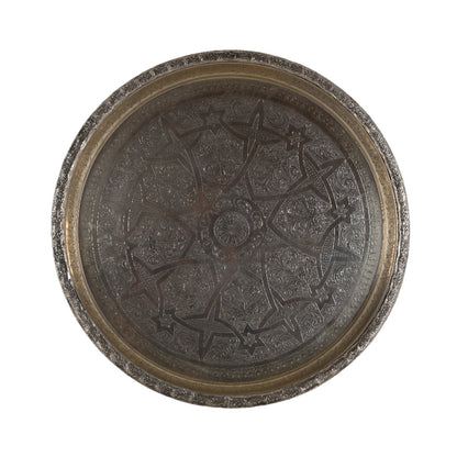 Håndlavet marokkansk bakke - Ø58 cm - Aluminium - By Sol - novamøbler