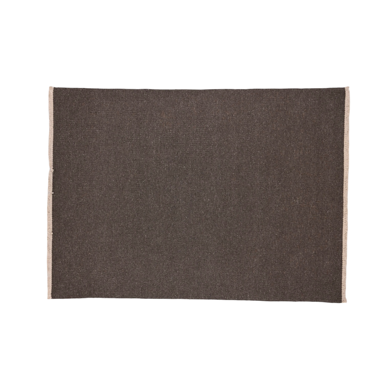 Regnbue - Uldgulvtæppe - 100% Uld - Dark Grey Brown - novamøbler