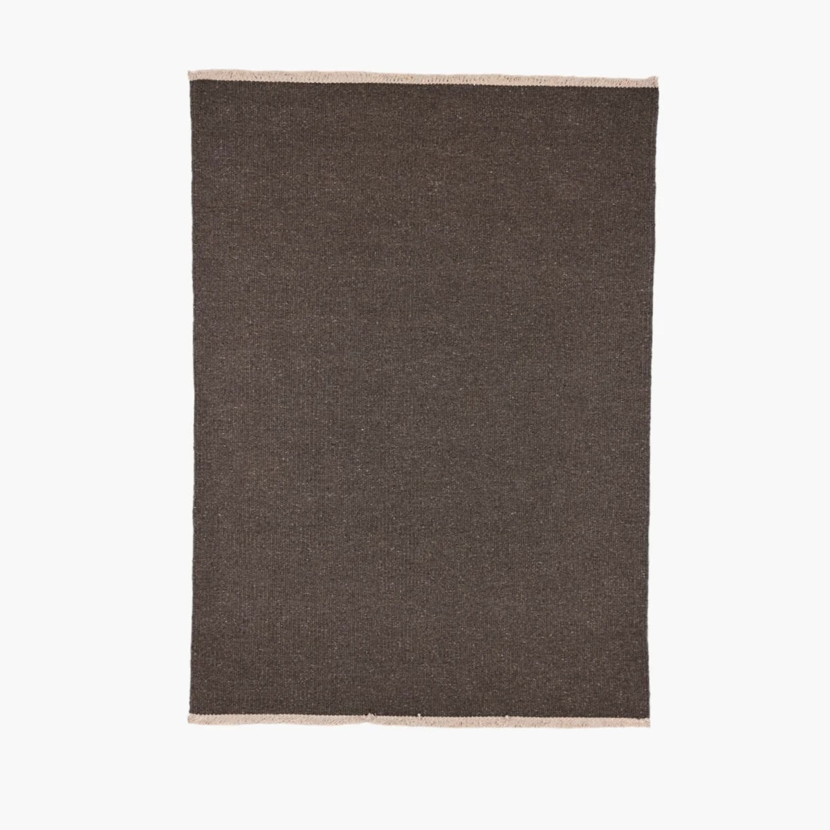 Regnbue - Uldgulvtæppe - 100% Uld - Dark Grey Brown - novamøbler