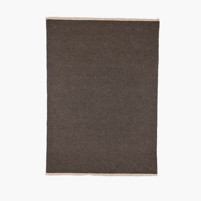 Regnbue - Uldgulvtæppe - 100% Uld - Dark Grey Brown - novamøbler
