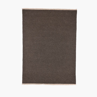 Regnbue - Uldgulvtæppe - 100% Uld - Dark Grey Brown - novamøbler