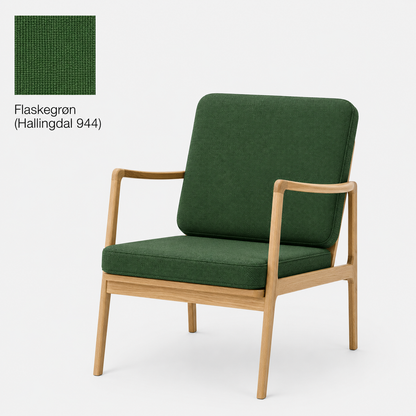 Lænestol - Egetræ/Uldstof - P005 - By Sol - novamøbler