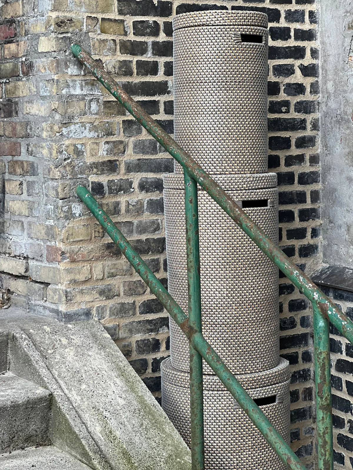 Bambuskurv - B001 - Grå - novamøbler